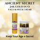 Ancient Secret 24/7 Organic Anti-Aging Neck Crème with Stem Cell Activator, 24 K Gold, Peptides.