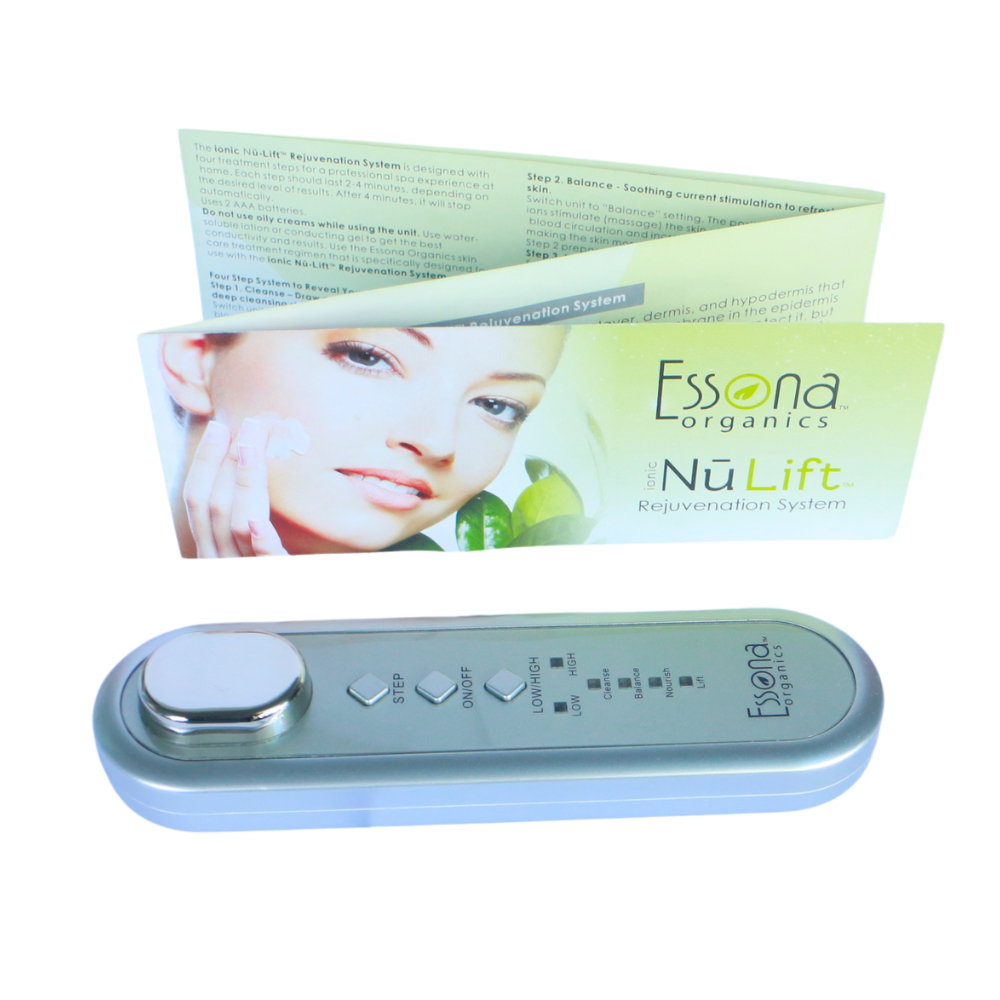 NuLift Galvanic Microcurrent Rejuvenation 5-Piece System for More Radiant Skin - Galvanic, Ionic, EMS. Professional Spa Experience at Home.