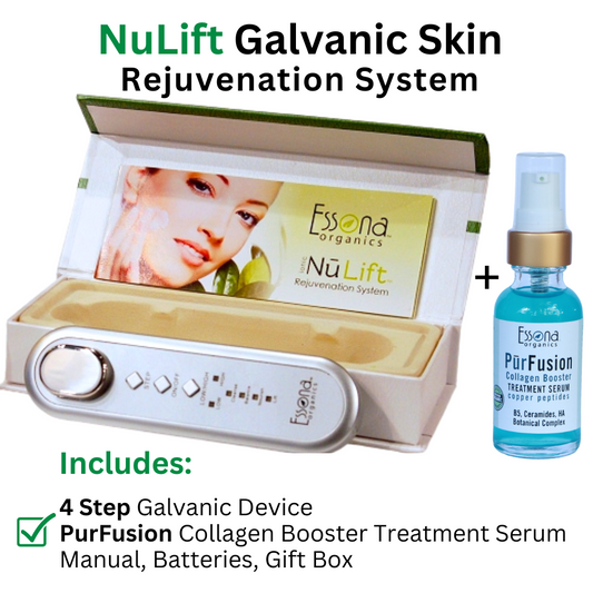 NuLift Galvanic Microcurrent Rejuvenation 5-Piece System for More Radiant Skin - Galvanic, Ionic, EMS. Professional Spa Experience at Home.