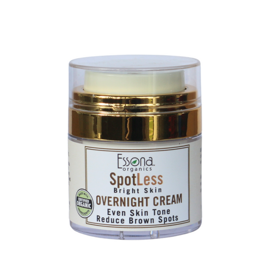 SpotLess Bright Skin Overnight Cream with Ferula Foetida, Resveratrol, Pomegranate Enzyme.