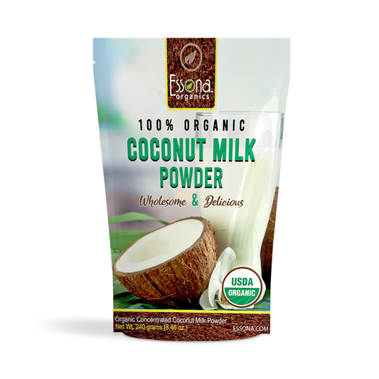 USDA Certified Organic Coconut Milk Powder - Pure, Raw, Vegan. Re-seal Pouch.