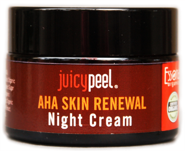 Juicy Peel AHA Skin Renewal Night Cream. Anti-aging formula.