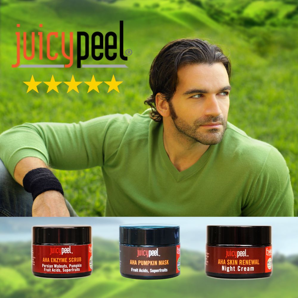 Juicy Peel AHA Skin Renewal Night Cream. Anti-aging formula.
