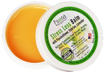 Stress Less Balm with Passionflower, Valerian, Lavender.