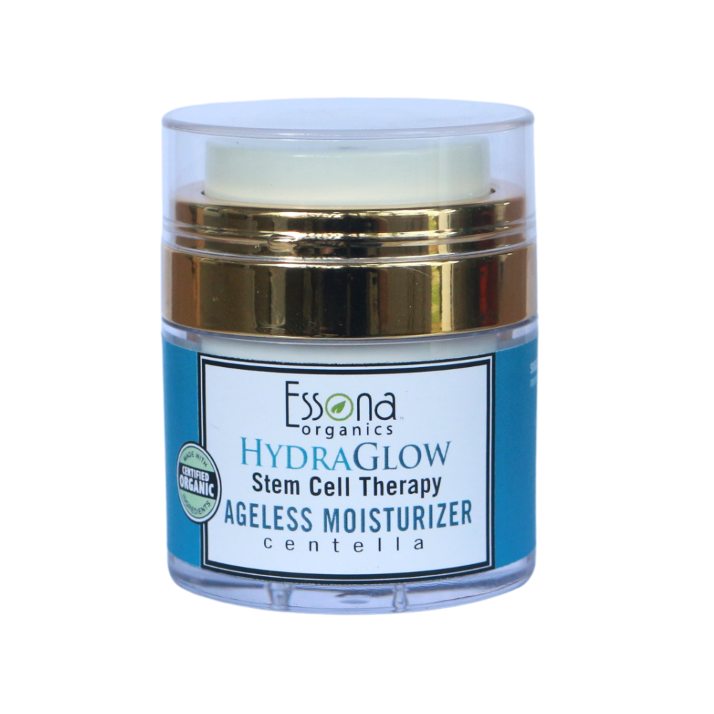 HydraGlow Stem Cell Therapy Ageless Moisturizer with Hyaluronic Acid, Red Algae, Multi Stem Cell Complex, Collagen, Centella Asiatica.