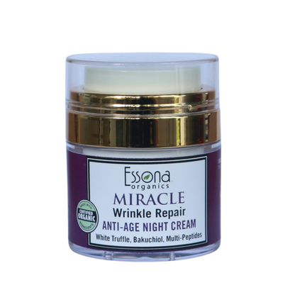 Miracle Wrinkle Repair Anti-Age Night Cream with White Truffle, Bakuchiol, Multi-Peptides.