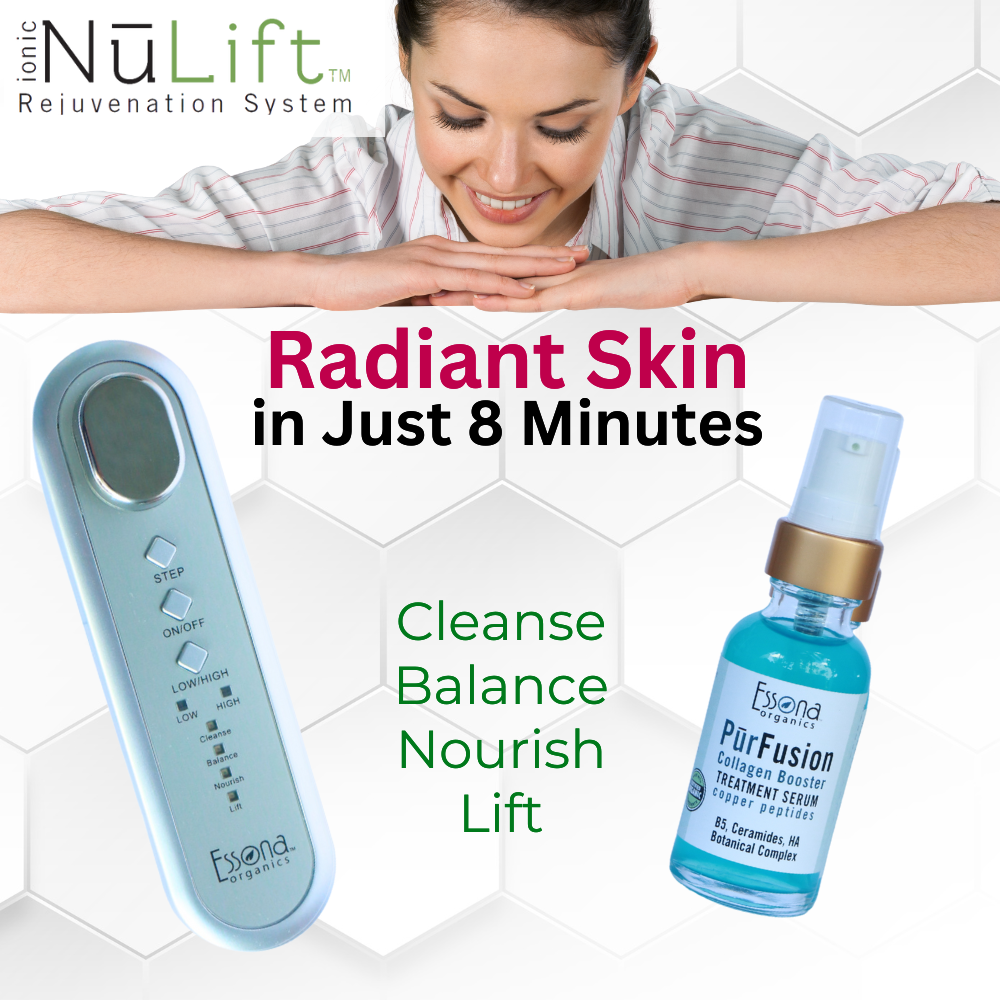 NuLift Galvanic Microcurrent Rejuvenation 5-Piece System for More Radiant Skin - Galvanic, Ionic, EMS. Professional Spa Experience at Home.
