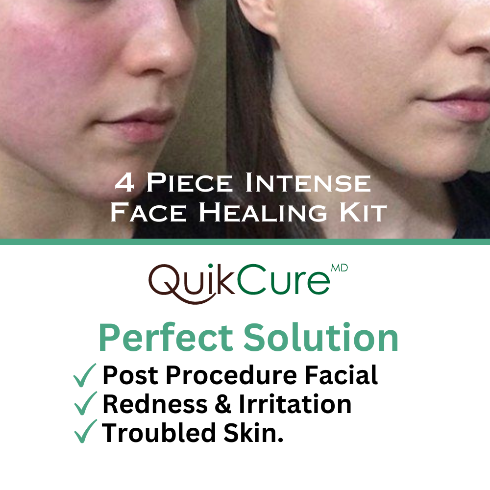 QuikCure 4 Piece Intense Face Healing Kit.