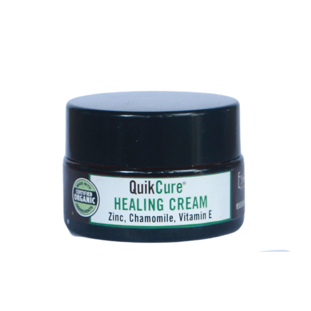 QuikCure Face Healing Cream with Zinc, Shea Butter, Chamomile, Castor ...