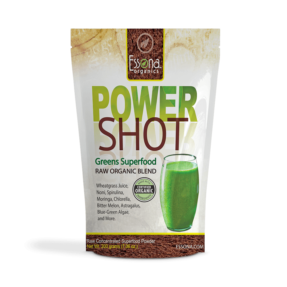 Power Shot Greens Superfood blend Essona Organics