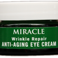 Miracle Wrinkle Repair Anti Aging Eye Cream w/Hyaluronic Acid, Natural Peptides,