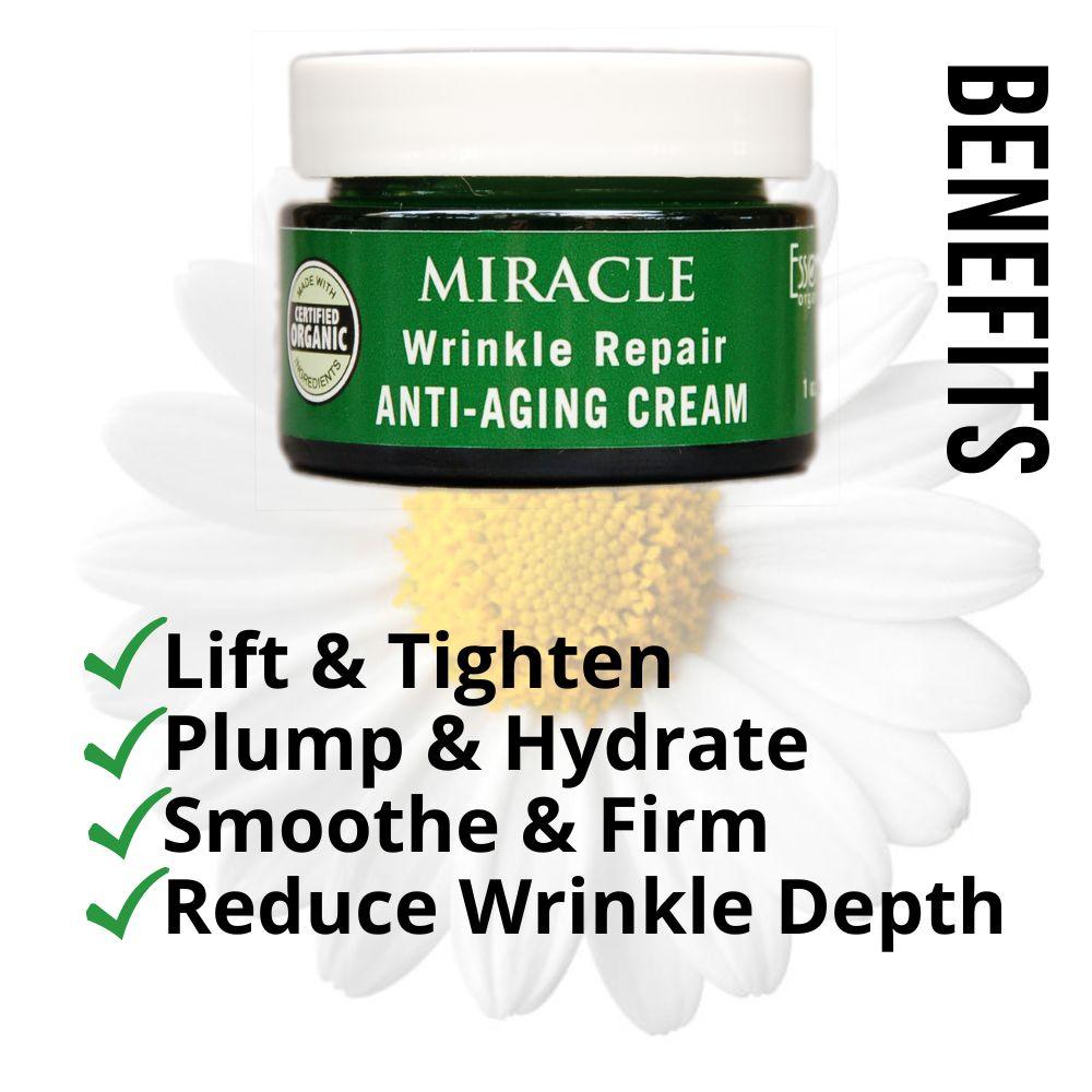 Miracle Wrinkle Repair Anti Aging Cream with DMAE, MSM, Collagen, Vitamins E and A.
